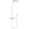 Душевая система GROHE RAINSHOWER SMARTCONTROL 360 DUO с термостатическим смесителем для настенного монтажа, 3 режима верхнего душа, белая луна 26250LS0