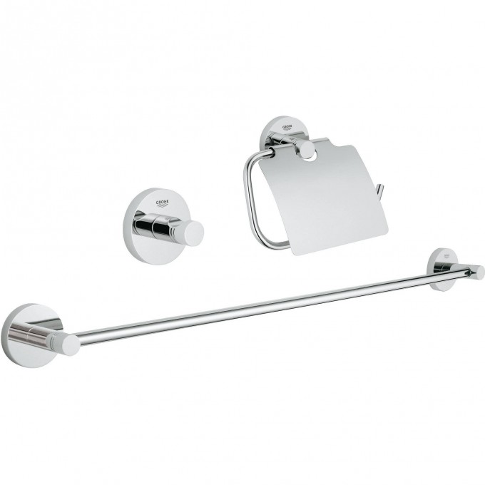 Набор аксессуаров GROHE ESSENTIALS (3 предмета), хром () 40775001