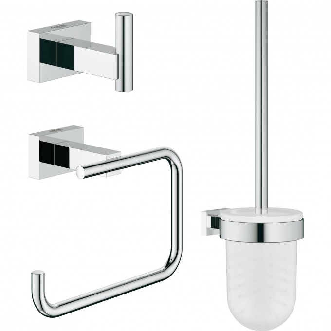Набор аксессуаров GROHE ESSENTIALS CUBE (3 предмета), хром 40757001