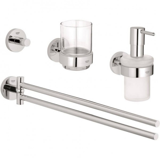 Набор аксессуаров GROHE ESSENTIALS NEW 4 в 1, хром () 40846001