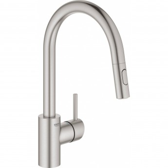 Смеситель для кухни GROHE CONCETTO, высокий излив, суперсталь (31483DC2)