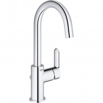 Смеситель для раковины GROHE BAUEDGE с донным клапаном, L-Size, хром