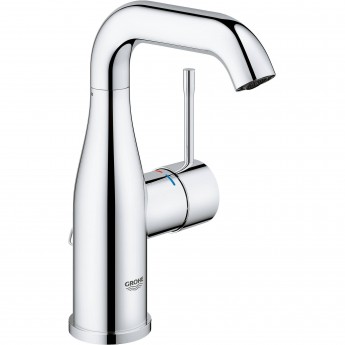 Смеситель для раковины GROHE ESSENCE+ с цепочкой и средним изливом, хром