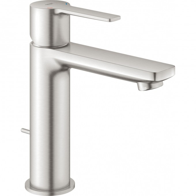Смеситель для раковины GROHE LINEARE NEW с донным клапаном, суперсталь 32114DC1