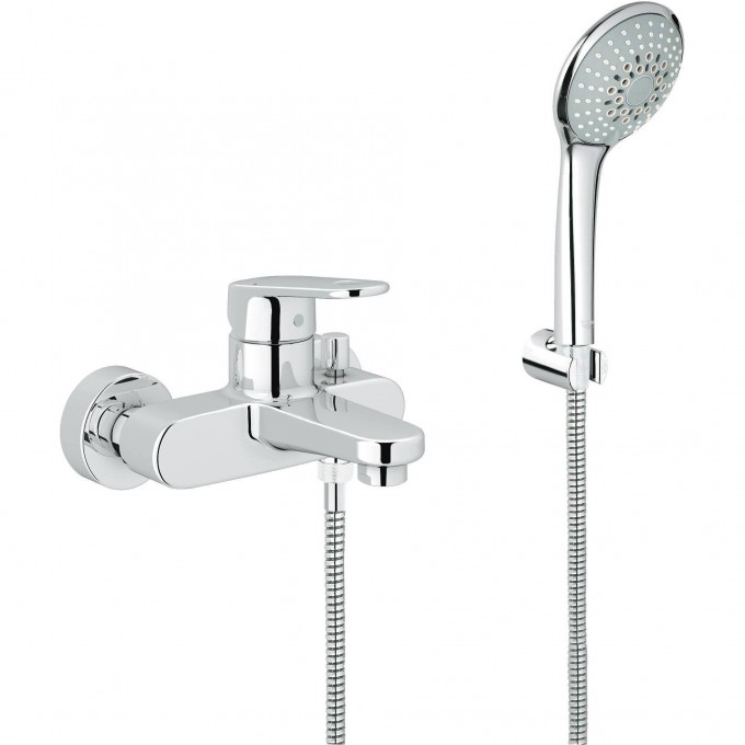 Смеситель для ванны GROHE EUROPLUS с душевым гарнитуром, хром 33547002
