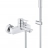 Смеситель для ванны GROHE LINEARE NEW с душевым гарнитуром, хром 33850001