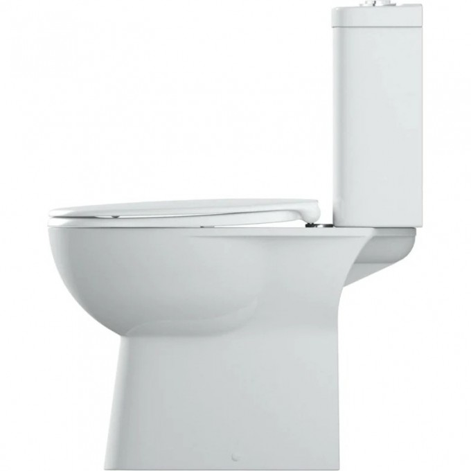 Унитаз напольный безободковый GROHE BAU CERAMIC со смывным бачком и сиденьем с микролифтом (выпуск в пол), альпин-белый 39346000