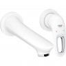 Внешняя часть смесителя для раковины GROHE EUROSTYLE NEW на 2 отверстия, белая луна 19571LS3