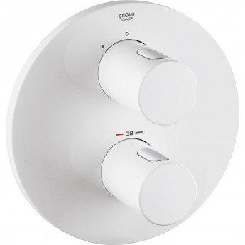 Внешняя часть термостатического смесителя для душа GROHE GROHTERM 3000 COSMOPOLITAN белая луна Внешняя часть термостатического смесителя для душа GROHE GROHTERM 3000 COSMOPOLITAN белая луна