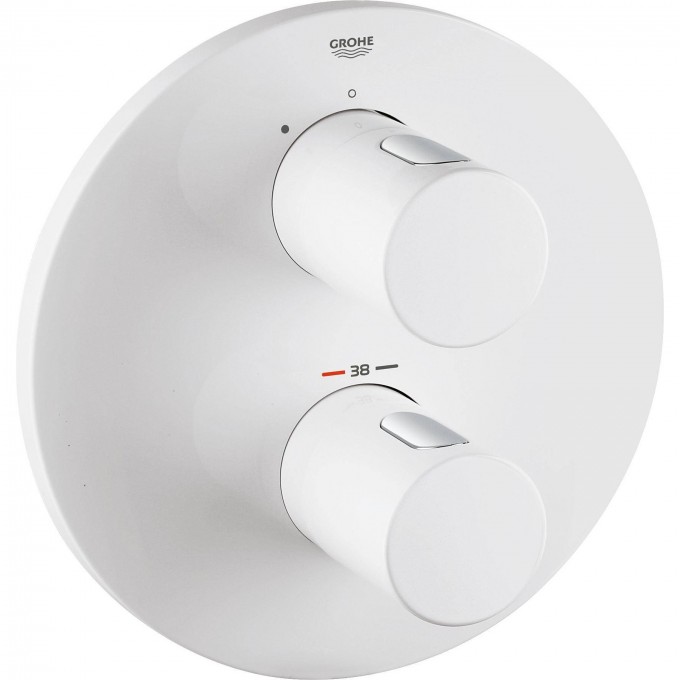 Внешняя часть термостатического смесителя для душа GROHE GROHTERM 3000 COSMOPOLITAN белая луна 19467LS0